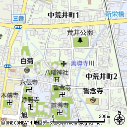福井県大野市中荒井町1丁目1204周辺の地図