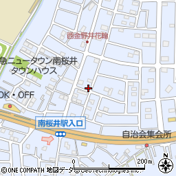 埼玉県春日部市西金野井392周辺の地図