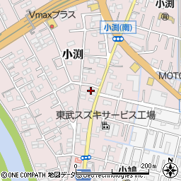 埼玉県春日部市小渕672周辺の地図