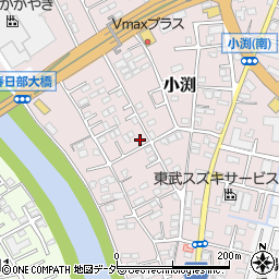 埼玉県春日部市小渕1501周辺の地図