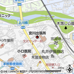 宮川地区コミュニティセンター周辺の地図