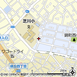 埼玉県上尾市錦町23周辺の地図