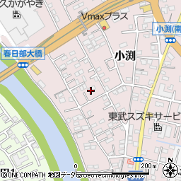 埼玉県春日部市小渕1500-3周辺の地図