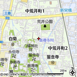 福井県大野市中荒井町1丁目1103周辺の地図