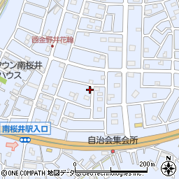 埼玉県春日部市西金野井457周辺の地図