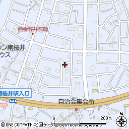 埼玉県春日部市西金野井467周辺の地図