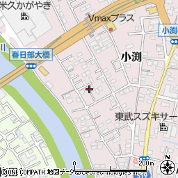 埼玉県春日部市小渕1498周辺の地図