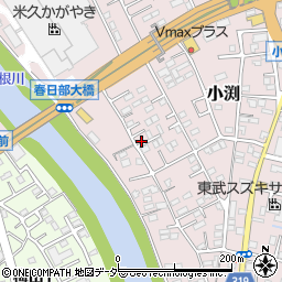 埼玉県春日部市小渕1493周辺の地図