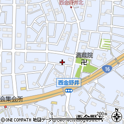 埼玉県春日部市西金野井596周辺の地図
