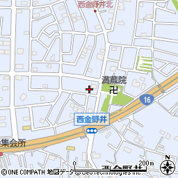 埼玉県春日部市西金野井598周辺の地図