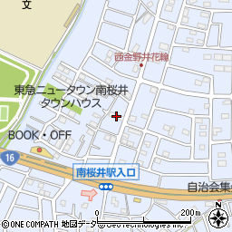 埼玉県春日部市西金野井396周辺の地図