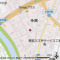 埼玉県春日部市小渕1455-1周辺の地図