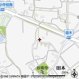 埼玉県東松山市田木周辺の地図
