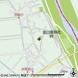 赤尾中央集会所周辺の地図