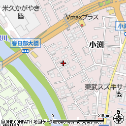 埼玉県春日部市小渕1494周辺の地図