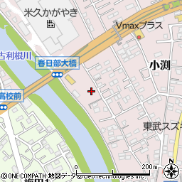 埼玉県春日部市小渕832周辺の地図
