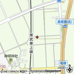 埼玉県東松山市毛塚637周辺の地図