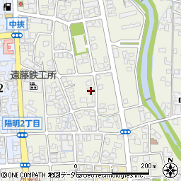 福井県大野市中挾2丁目1202周辺の地図