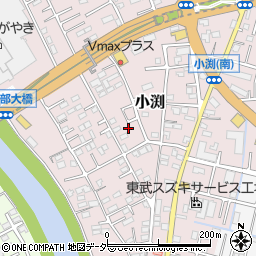 埼玉県春日部市小渕1460-1周辺の地図