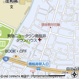 埼玉県春日部市西金野井404周辺の地図