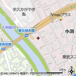 埼玉県春日部市小渕834周辺の地図