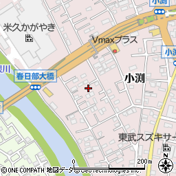 埼玉県春日部市小渕1490-1周辺の地図