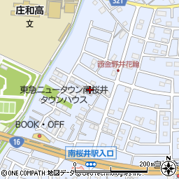 埼玉県春日部市西金野井423周辺の地図