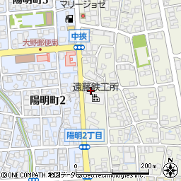 福井県大野市中挾2丁目917周辺の地図