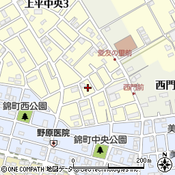 埼玉県上尾市上平中央3丁目9周辺の地図