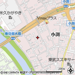 埼玉県春日部市小渕1490周辺の地図