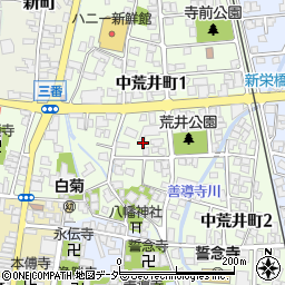 福井県大野市中荒井町1丁目1007周辺の地図