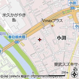 埼玉県春日部市小渕1489-1周辺の地図