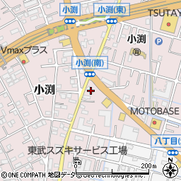 ファミリーマート春日部小渕南店周辺の地図