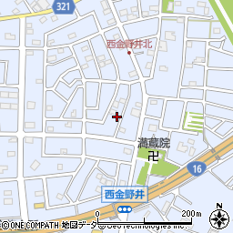 埼玉県春日部市西金野井609周辺の地図