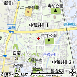福井県大野市中荒井町1丁目1001周辺の地図