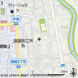 福井県大野市中挾2丁目505周辺の地図