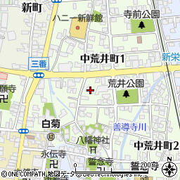 福井県大野市中荒井町1丁目1012周辺の地図