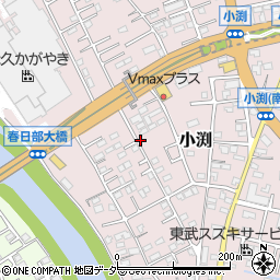 埼玉県春日部市小渕1465-1周辺の地図