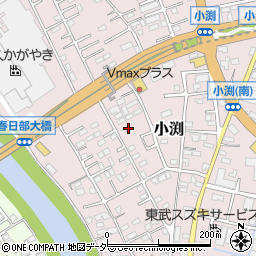 埼玉県春日部市小渕1465-3周辺の地図