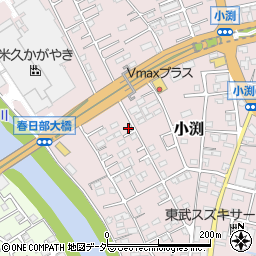 埼玉県春日部市小渕1489-7周辺の地図