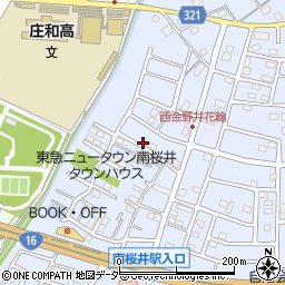 埼玉県春日部市西金野井405周辺の地図
