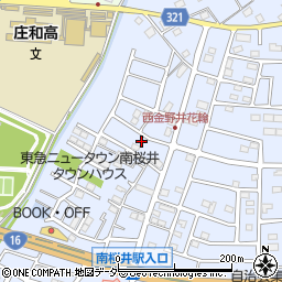 埼玉県春日部市西金野井421周辺の地図
