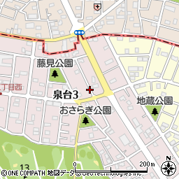 埼玉県上尾市泉台周辺の地図