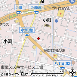 埼玉県春日部市小渕412-14周辺の地図