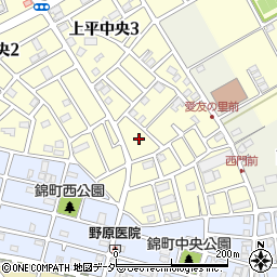 埼玉県上尾市上平中央3丁目4周辺の地図