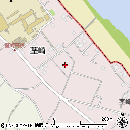 茨城県つくば市茎崎周辺の地図