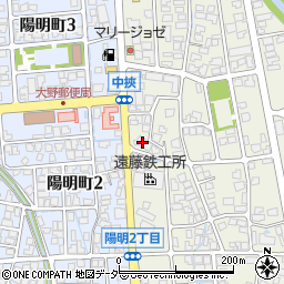 福井県大野市中挾2丁目804周辺の地図