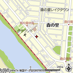 茨城県つくば市森の里3-19周辺の地図