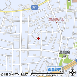 埼玉県春日部市西金野井587周辺の地図