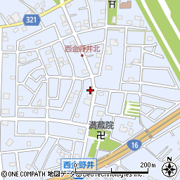 埼玉県春日部市西金野井641周辺の地図